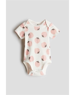 Боди с принтом и перекрестной застежкой, мультиколор H&m