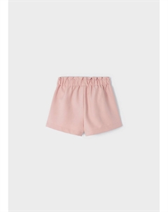 Креповые шорты телесного цвета для девочек Mayoral