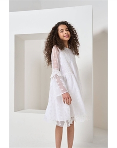 Кружевное платье-колокольчик в стиле бохо, белый Angel & rocket
