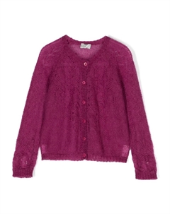 Кардиган рыхлой вязки, розовый Il gufo