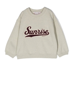 Толстовка с надписью, нейтральный цвет Bonpoint