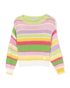 Джемпер в полоску, розовый Monnalisa