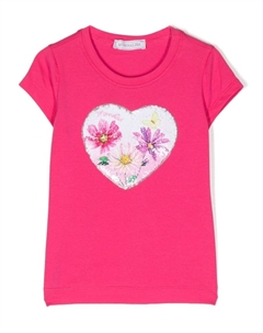 Футболка с пайетками, розовый Monnalisa