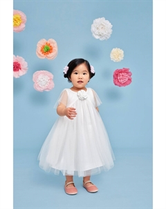 Детское платье Hannah в стиле ампир с декоративным швом, бежевый Monsoon