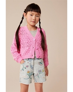 Кардиган с V-образным вырезом крючком (3-16 лет), розовый Next