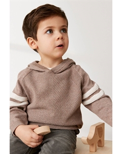 Текстурная вязаная толстовка (от 3 месяцев до 7 лет), коричневый Next
