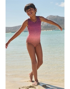 Спортивный купальник с перекрещенной спинкой (3–16 лет), розовый Next