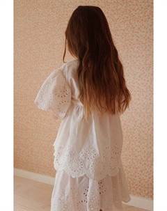 Детская хлопковая блузка, белый Konges slojd