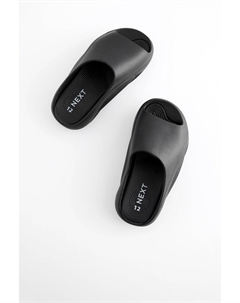 Футуристические шлепанцы, черный Next