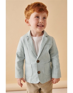 Блейзер из смесового льна (от 3 месяцев до 9 лет), синий Next