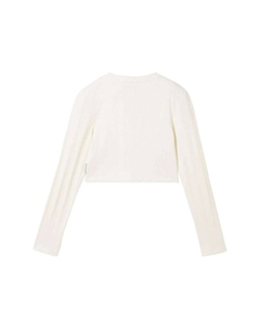 Рубашка с длинным рукавом CROPPED, белый Tom tailor