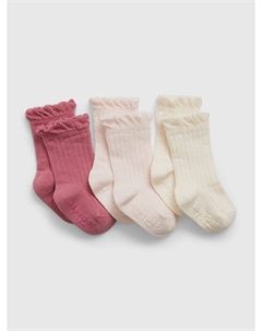Носки, 3 пары, розовый Gap