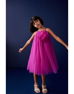 Платье из сетки с цветочным принтом (3–16 лет), розовый Next