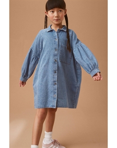 Джинсовое платье-рубашка (3 16 лет), синий Next