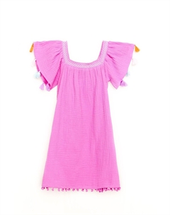 Платье из жатого хлопка, фиолетовый Nicole miller