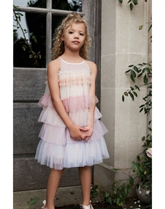 Многослойное сетчатое платье (3–16 лет), розовый Next