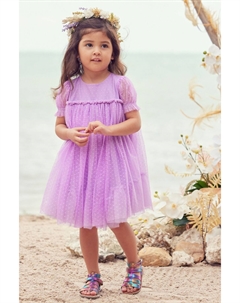 Сетчатое платье для выхода в свет (от 3 месяцев до 7 лет), фиолетовый Next