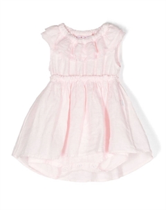 Расклешенное платье с оборками, розовый Il gufo