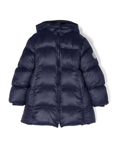 Пуховик с капюшоном, синий Monnalisa