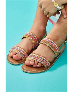 Оранжевые босоножки с украшением, оранжевый Angels by accessorize