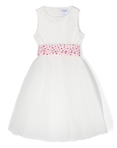 Платье с цветочным декором, белый Simonetta