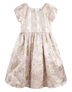 Льняное платье с узором, нейтральный цвет Iame