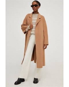 Шерстяное пальто, бежевый Answear lab