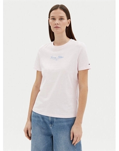 Футболка обычного кроя WW0WW45428, розовый Tommy hilfiger