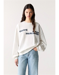 Толстовка BIALETTI CAFFE E POI PARLIAMO - , белый Pull & bear