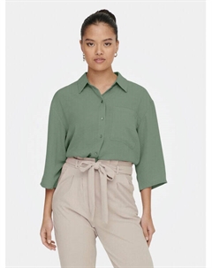 Рубашка обычного кроя Divya 15271186, зеленый Jdy