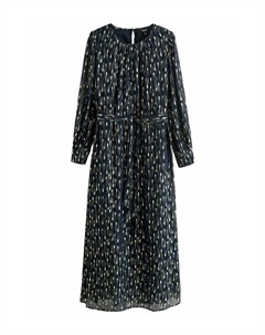 Длинное платье REGULAR FIT, синий Next