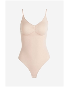 Боди Stretchy and Sculpting Firm Shape Thong, светло-бежевый H&m