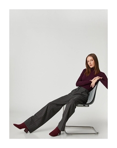 Брюки-палаццо с пуговицами, серый Koton