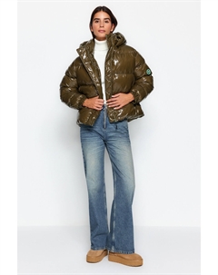 Зимняя куртка - Хаки - Пуховик, хаки Trendyol