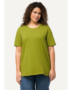 Базовая футболка RUNDHALSAUSSCHNITT HALB, оливковый Ulla popken