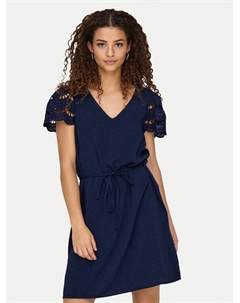 Летнее платье стандартный крой Hannah 15341302, синий Jdy