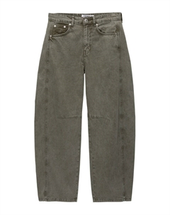 Зауженные джинсы, хаки Pull & bear