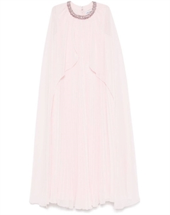 Шифоновое платье миди, розовый Self-portrait