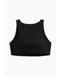 Бюстгальтер из микрофибры с подкладкой и высоким воротом, черный H&m