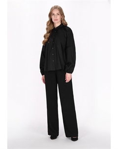 Блузка на пуговицах, черный Dreimaster