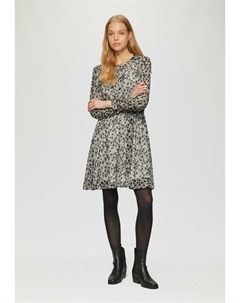 Повседневное платье ALL OVER PRINT, песочный Qs