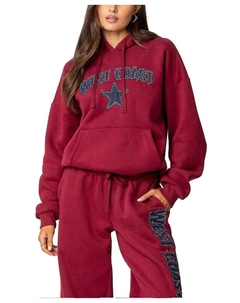 Толстовка West Coast, красный Edikted