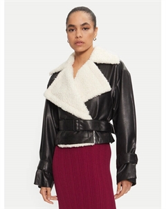 Куртка свободного кроя из искусственной кожи Anitta-1 50524091, черный Hugo