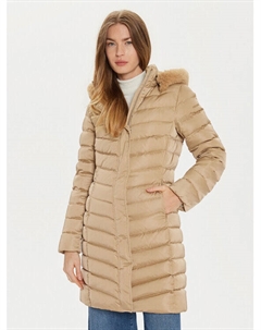 Пуховик стандартного кроя Bettanie W4626H T3122 F5233, бежевый Geox