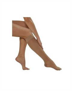 Компрессионные короткие чулки с крепким носком бежевого цвета, размер L Medilast