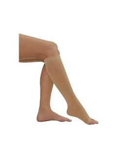 Компрессионные короткие чулки с крепким носком бежевого цвета, размер M Medilast
