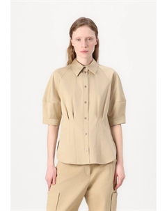Блузка на пуговицах BELAURENA, бежевый Boss