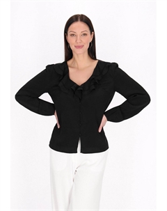 Блузка на пуговицах, черный Usha