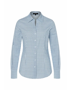 Блузка на пуговицах PRINTED BILLA, светло-голубой More&more