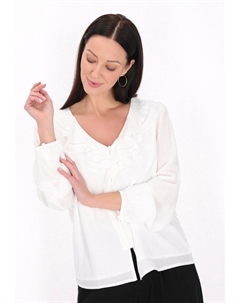 Блузка на пуговицах, белый Usha